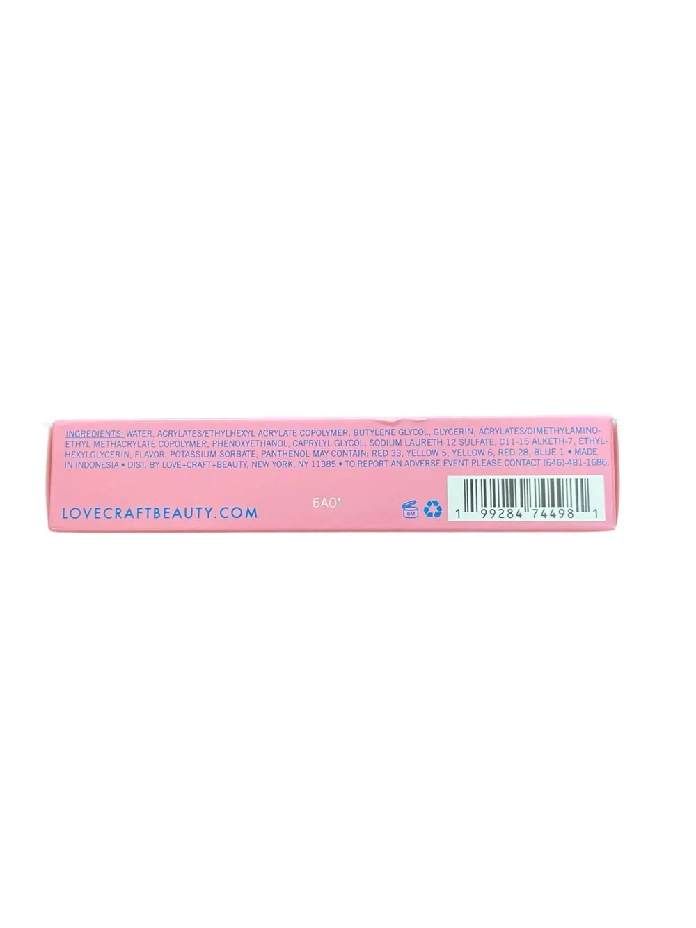 NEW LOVE+CRAFT+BEAUTY Tubular Lip Tint New Wave Nude Vegan Full Size